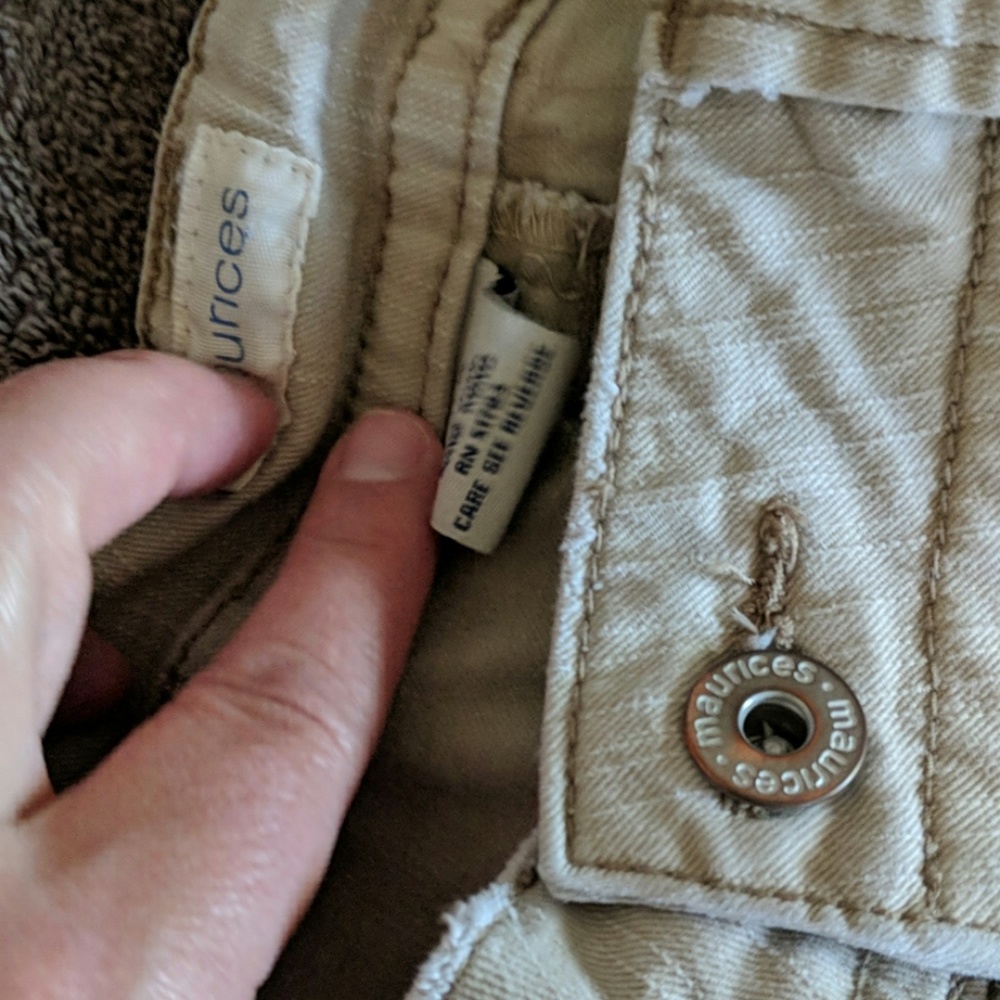 Cream jeans